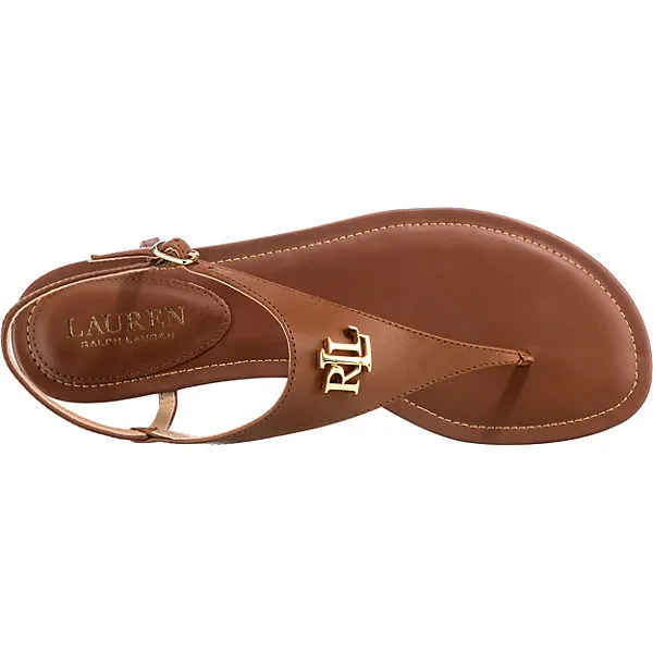 Lauren Ralph Lauren Ellington T-Steg-Sandalen - Cognac – Bild 6