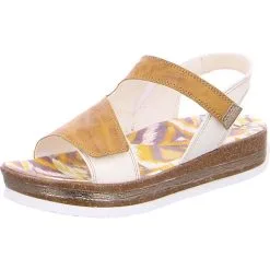 Think! ZEGA Tieffußbett Sandale - Gelb