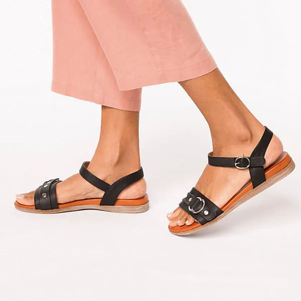 Mustang Klassische Sandalen - Schwarz – Bild 2