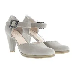 XAVER LUIS Pumps SOFINA - Spangenpumps Mit Strass-Schließe Spangenpumps