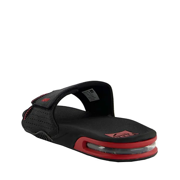 Reef Slipper Fanning Slide Komfort-Sandalen - Schwarz/rot – Bild 2