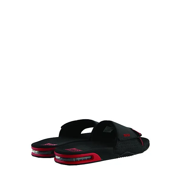 Reef Slipper Fanning Slide Komfort-Sandalen - Schwarz/rot – Bild 7