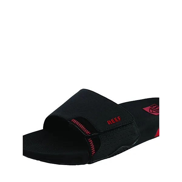 Reef Slipper Fanning Slide Komfort-Sandalen - Schwarz/rot – Bild 10