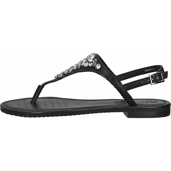 Geox Zehensteg T-Steg-Sandalen - Schwarz – Bild 2