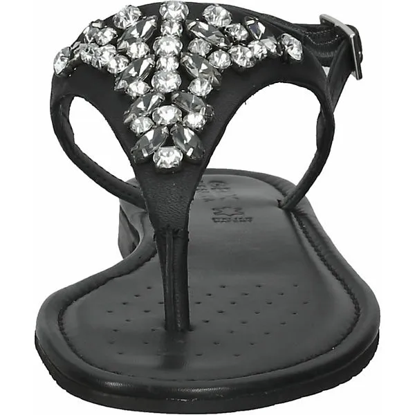 Geox Zehensteg T-Steg-Sandalen - Schwarz – Bild 3