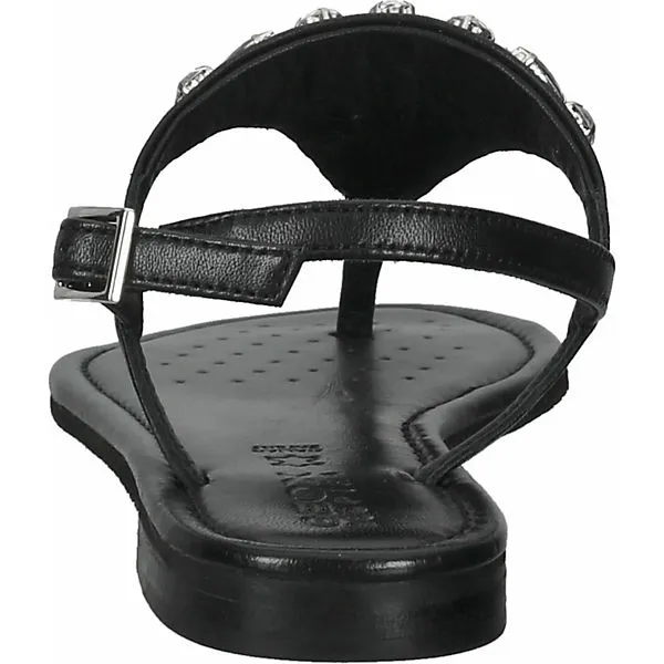 Geox Zehensteg T-Steg-Sandalen - Schwarz – Bild 5