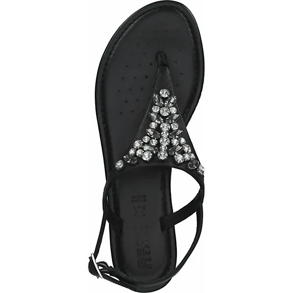 Geox Zehensteg T-Steg-Sandalen - Schwarz – Bild 6