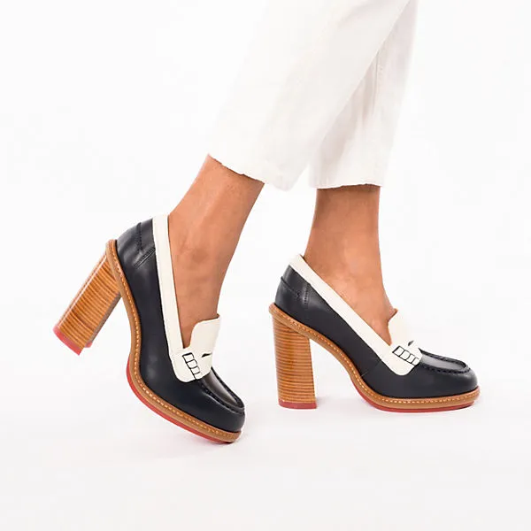 Tommy Hilfiger Hochfront-Pumps - Blau/weiß – Bild 2