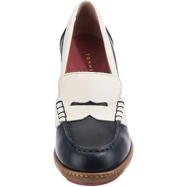 Tommy Hilfiger Hochfront-Pumps - Blau/weiß – Bild 4