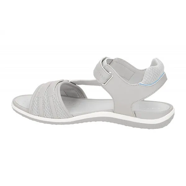 Geox Damenschuhe SANDAL VEGA Riemchensandalen - Grau – Bild 4