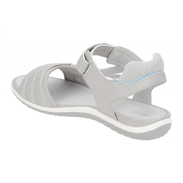 Geox Damenschuhe SANDAL VEGA Riemchensandalen - Grau – Bild 5