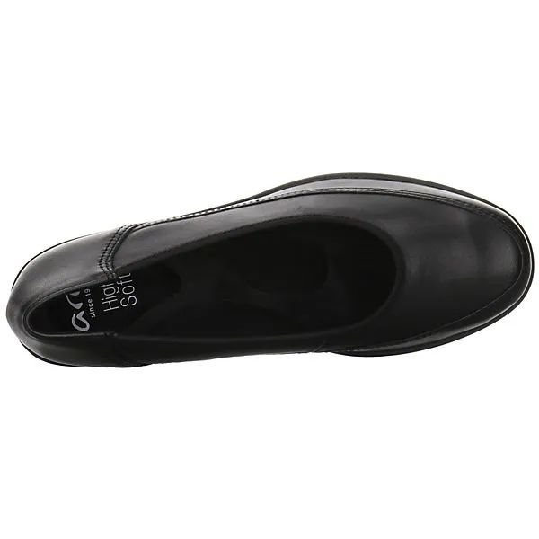 Ara Damen Pumps Schuhe Zürich Pumps Elegant Klassisch Glattleder Uni Keilpumps - Schwarz – Bild 8