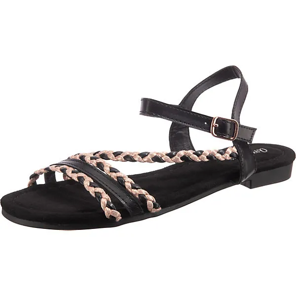 Ambellis Sommer Riemchensandalen - Schwarz