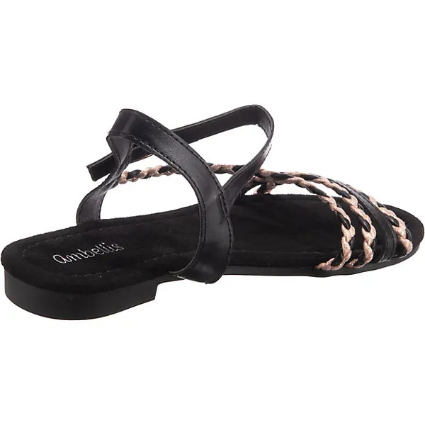 Ambellis Sommer Riemchensandalen - Schwarz – Bild 5