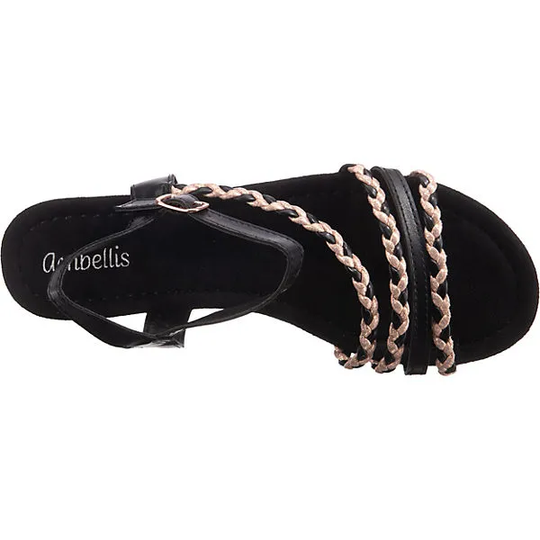 Ambellis Sommer Riemchensandalen - Schwarz – Bild 6