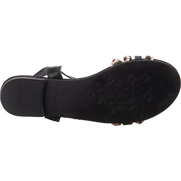 Ambellis Sommer Riemchensandalen - Schwarz – Bild 7