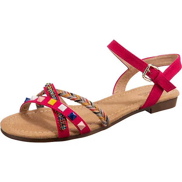 Ambellis Sommer Riemchensandalen - Pink