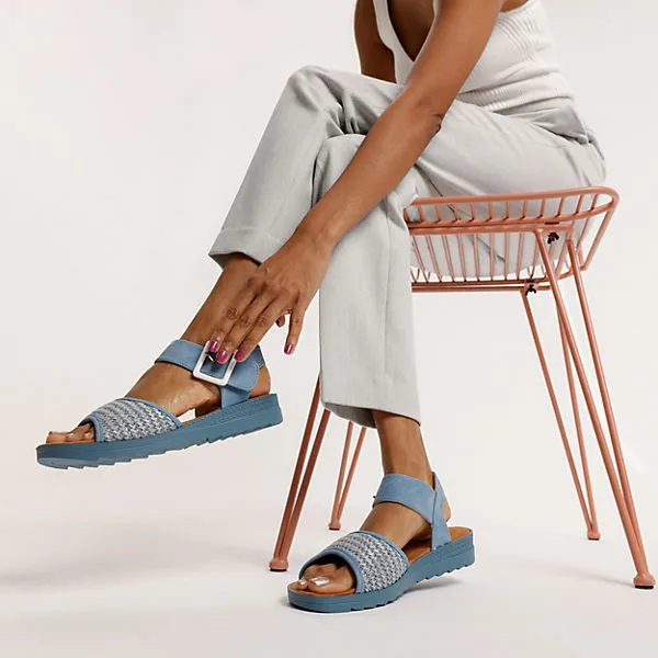 Inselhauptstadt Insel Comfort Sandalen - Blau – Bild 2