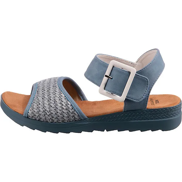 Inselhauptstadt Insel Comfort Sandalen - Blau – Bild 3