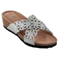 BIOSOFT Comfort & Easy Walk Ava Silber Sandalen Damen Größe 37 - 43 - Silber