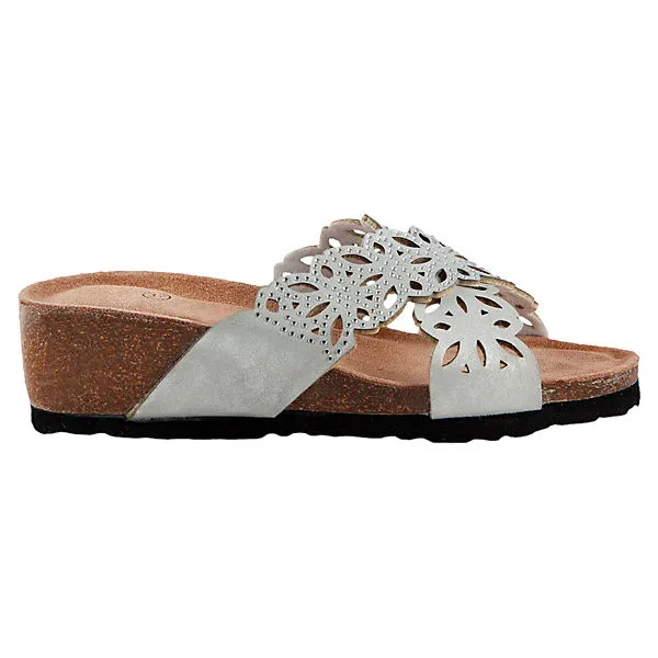 BIOSOFT Comfort & Easy Walk Ava Silber Sandalen Damen Größe 37 - 43 - Silber – Bild 2