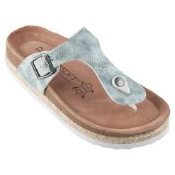 BIOSOFT Comfort & Easy Walk Amelie Khaki Rose Sky Sandalen Damen Größe 37 - 43