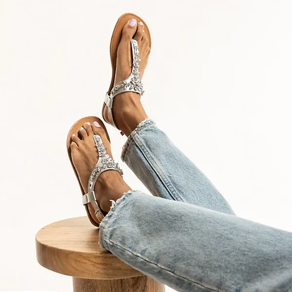 Ambellis Fashion Rhinestones-Sandals - Silber – Bild 2