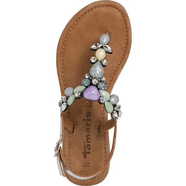 Tamaris T-Steg-Sandalen - Blau-kombi – Bild 4