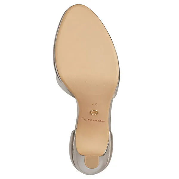 Tamaris Damen Sandalen Sandalette 1-24402-20 Goldfarben 909 Light Gold Kunstleder Mit TOUCH-IT Klassische Sandalen - Gold – Bild 4