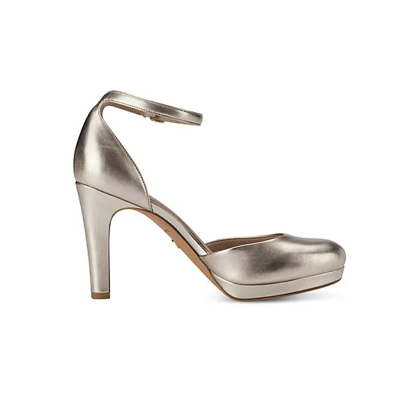 Tamaris Damen Sandalen Sandalette 1-24402-20 Goldfarben 909 Light Gold Kunstleder Mit TOUCH-IT Klassische Sandalen - Gold – Bild 5