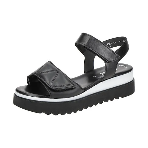 Gabor Damenschuhe 24.616 Riemchensandalen - Schwarz