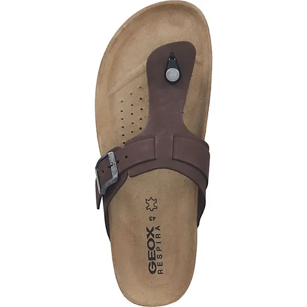 Geox Pantoletten T-Steg-Sandalen - Braun – Bild 6