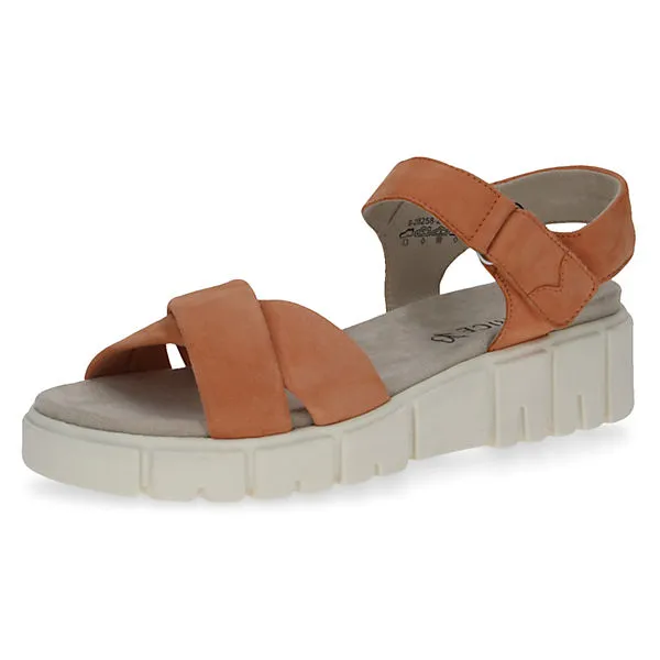 Caprice Ledersandale Klassische Sandalen - Orange