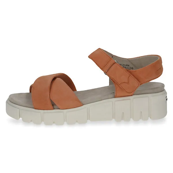 Caprice Ledersandale Klassische Sandalen - Orange – Bild 2