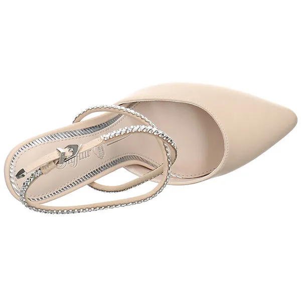 Buffalo Damen Pumps Schuhe Jolie Queen Pumps Elegant Klassisch Synthetik Uni Spangenpumps - Creme – Bild 8