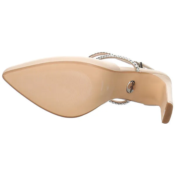 Buffalo Damen Pumps Schuhe Jolie Queen Pumps Elegant Klassisch Synthetik Uni Spangenpumps - Creme – Bild 9