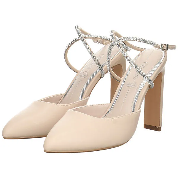 Buffalo Damen Pumps Schuhe Jolie Queen Pumps Elegant Klassisch Synthetik Uni Spangenpumps - Creme – Bild 10