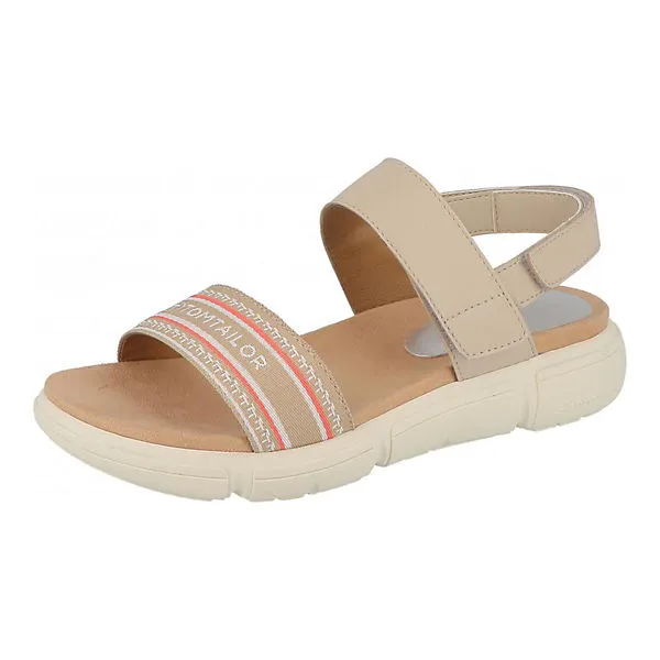 Tom Tailor Sandale Mud-rose Komfort-Sandalen - Beige