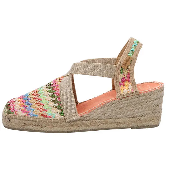 Toni Pons Damen Sandalen Terra-NZ Sandalette Fußbett Bequem Freizeit Textil Gemustert Klassische Sandalen – Bild 2