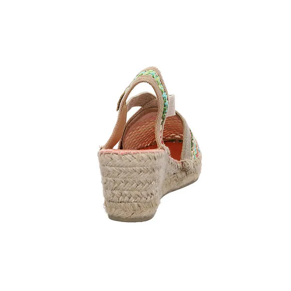 Toni Pons Damen Sandalen Terra-NZ Sandalette Fußbett Bequem Freizeit Textil Gemustert Klassische Sandalen – Bild 4