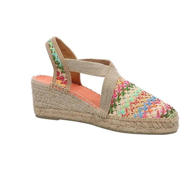 Toni Pons Damen Sandalen Terra-NZ Sandalette Fußbett Bequem Freizeit Textil Gemustert Klassische Sandalen – Bild 6