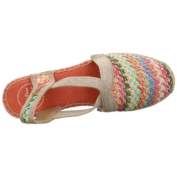 Toni Pons Damen Sandalen Terra-NZ Sandalette Fußbett Bequem Freizeit Textil Gemustert Klassische Sandalen – Bild 8