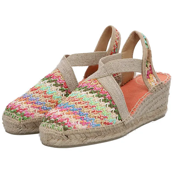 Toni Pons Damen Sandalen Terra-NZ Sandalette Fußbett Bequem Freizeit Textil Gemustert Klassische Sandalen – Bild 10