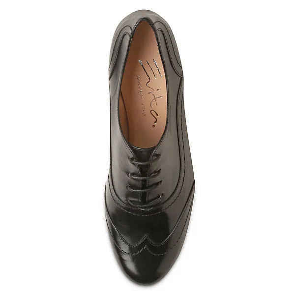 EVITA Damen Schnürpumps GIUSY Klassische Pumps - Schwarz – Bild 6