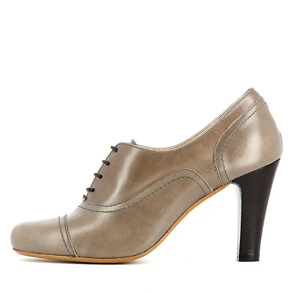 EVITA Damen Schnürpumps MARIA Klassische Pumps - Taupe – Bild 4