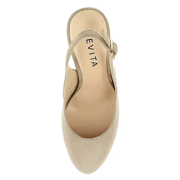 EVITA Damen Sling Pumps ILENEA Sling-Pumps - Grau/beige – Bild 6