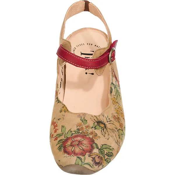 Think! Aida Sling-Pumps - Braun-kombi – Bild 3