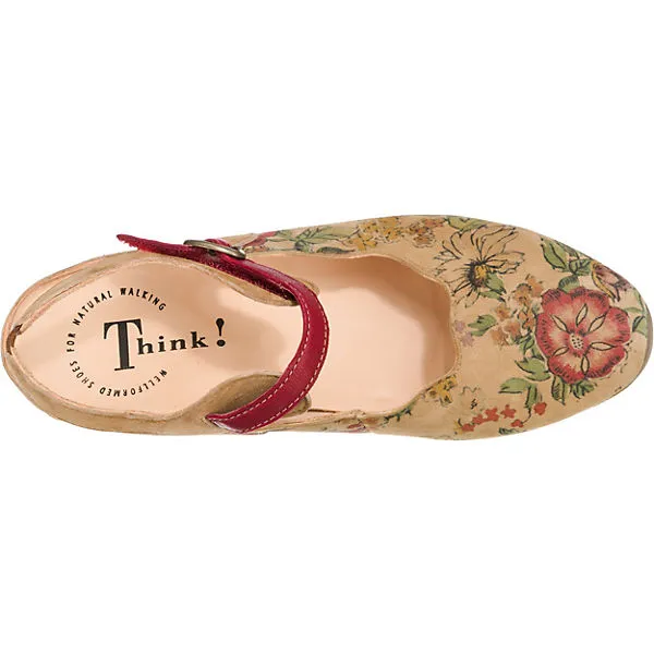 Think! Aida Sling-Pumps - Braun-kombi – Bild 5