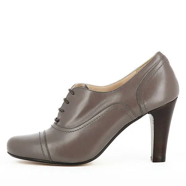 EVITA Damen Schnürpumps MARIA Klassische Pumps - Taupe – Bild 4