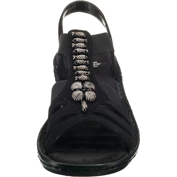 Rieker Komfort-Sandalen - Schwarz – Bild 3